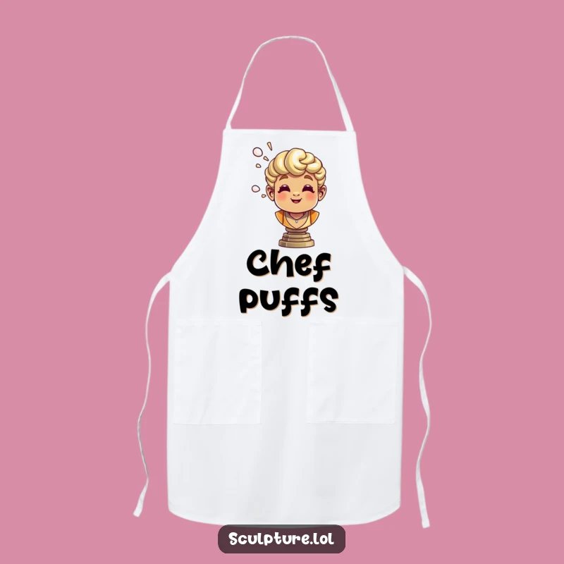 Funny Bronze Bust Apron: Cook with Cheerful Air Puffs, A Humorous Kitchen Gift