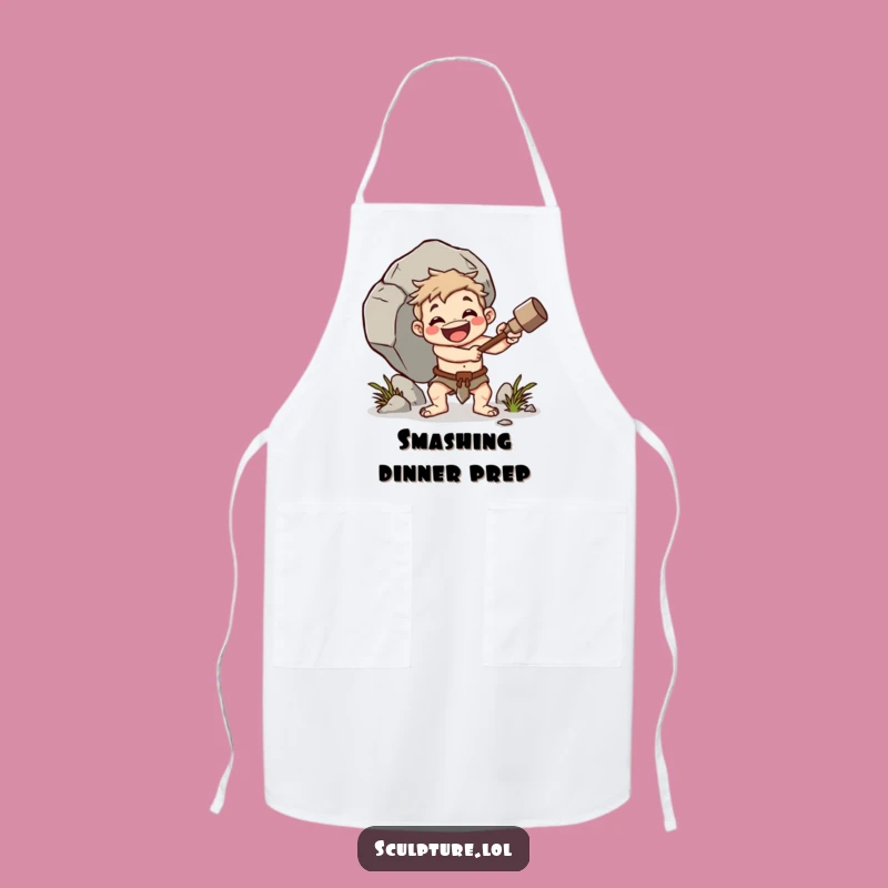 Funny Caveman Apron: Cook with Primal Power Gift