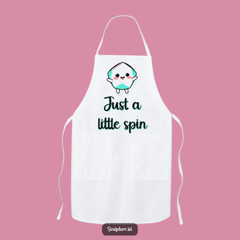 Funny Geometric Shape Apron: Cook with Playful Rotation
