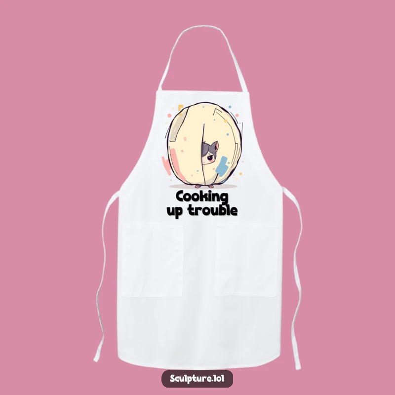 Funny Kitchen Apron - Artful Mischief Chef Character