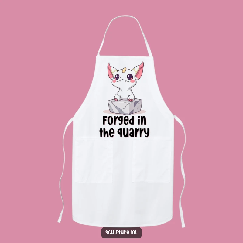 Funny Marble Chef Apron: Create with Bizarre Flair
