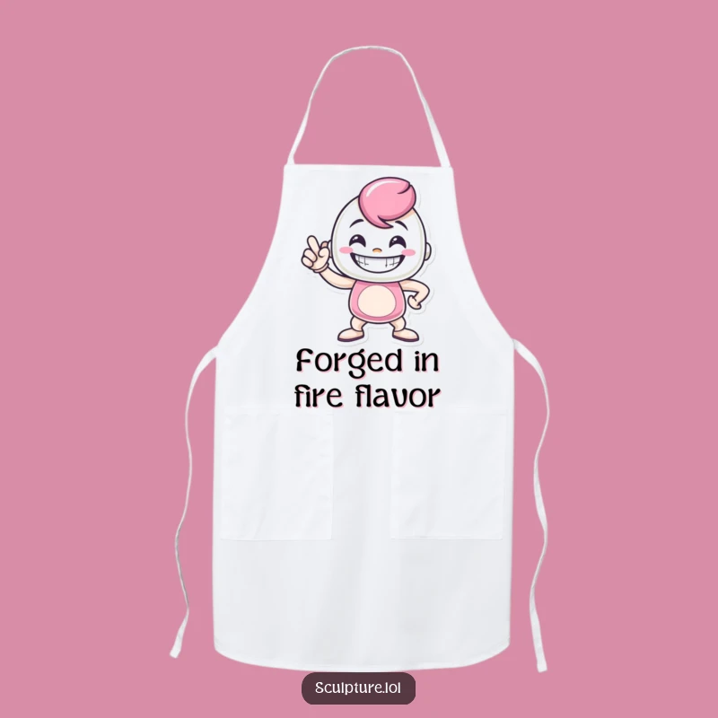 Funny Metal Casting Apron: Chef's Proud Pose, Great Funny Gift