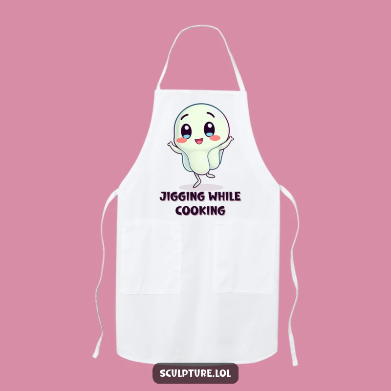Funny Wobbling Jelly Apron - Jigging Character for Kitchen Fun