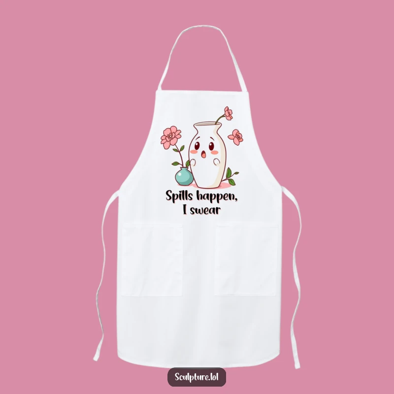 Funny Surprised Vase Apron: Cook Up Laughs with This Precarious Ceramic Kitchen Accessory