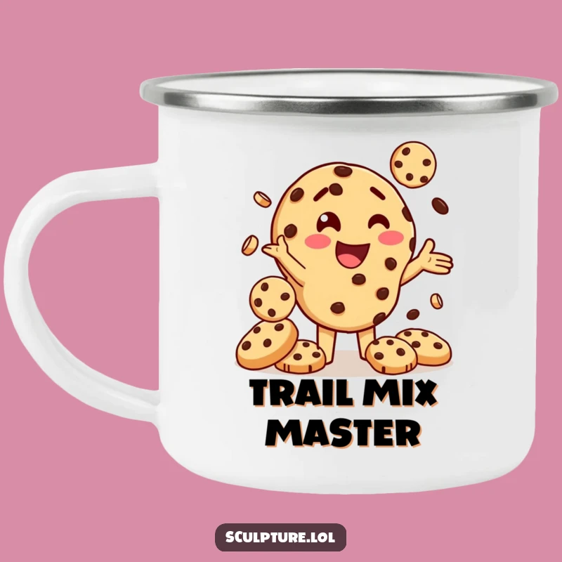 Funny Cookie Juggling Camping Mug: Sweet Sips on Your Adventures!