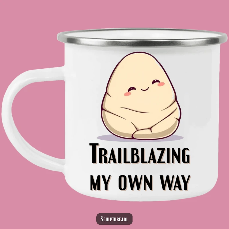 Funny Smooth Stone Camping Mug: Peaceful Campfire Roll, Ideal Funny Gift