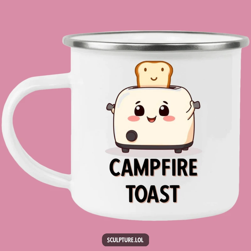 Funny Toaster Toast Camping Mug: Durable Breakfast Cup, Essential Funny Gift