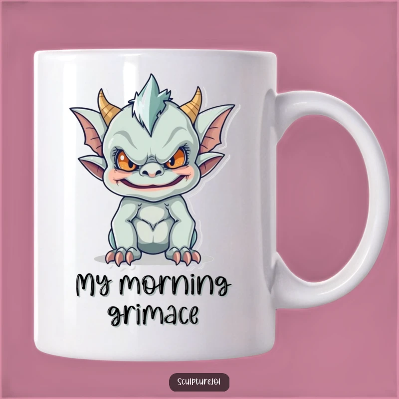 Funny Gargoyle Face Mug: Mischief Maker, Perfect Funny Gift