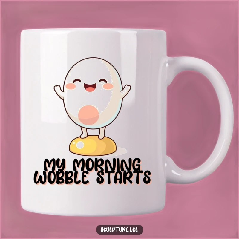 Funny Abstract Wobble Mug: A Joyful Character Perfect for a Happy Gift