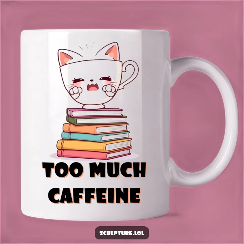 Funny Startled Teacup Mug - A Hilarious Balancing Act Gift!