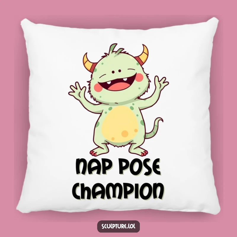 Cozy Funny Monster Yoga Pillow: Comfort for Your Inner Beast