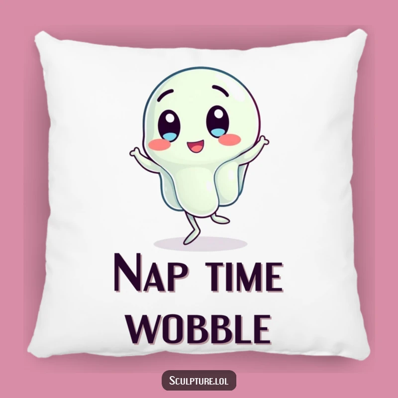 Funny Wobbling Jelly Pillow - Jigging Character Cushion for Cozy Fun