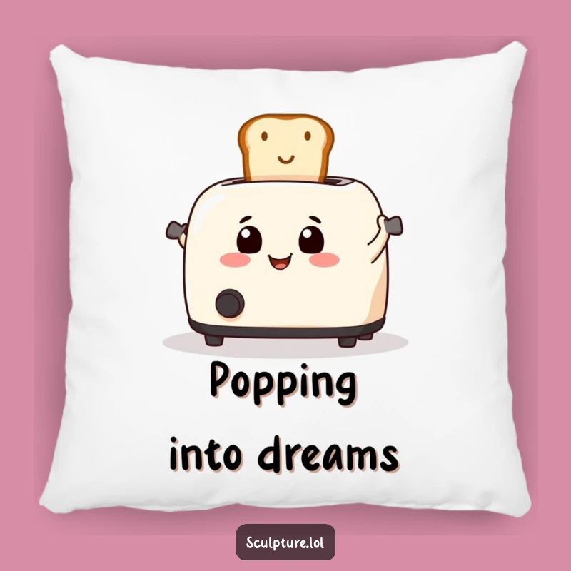 Funny Toaster Toast Pillow: Soft Breakfast Cushion, Sweet Funny Gift