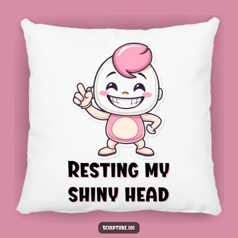 Funny Metal Casting Pillow: Proud Pose Comfort, Perfect Funny Gift