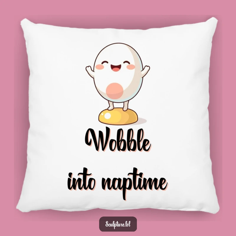 Funny Abstract Wobble Pillow: Cozy Joyful Character for Comfortable Laughs