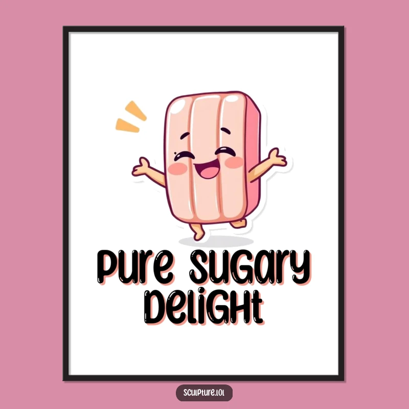 Funny Candy Bar Shimmy Digital Print: Sweeten Your Space, Amazing Funny Gift!