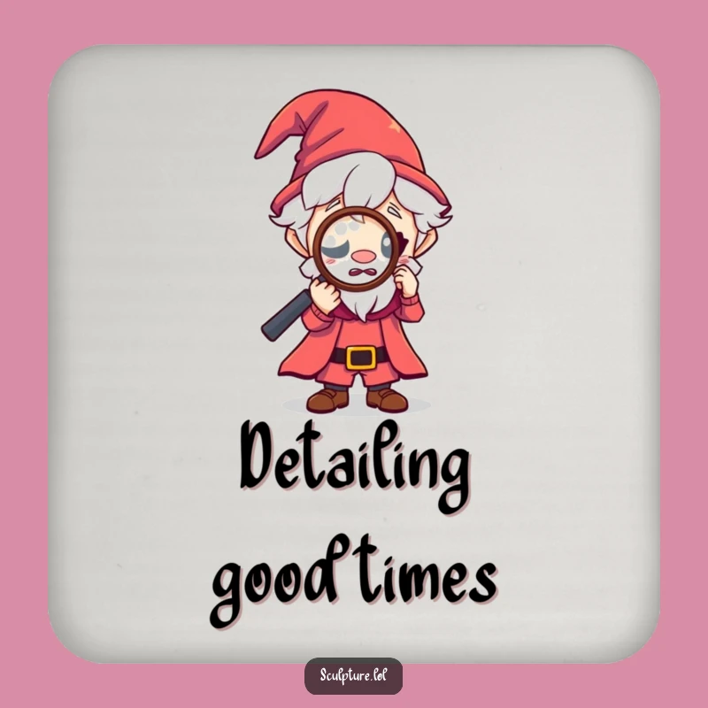 Funny Tiny Wizard Magnifying Coaster: Protect Surfaces with Magic Gift