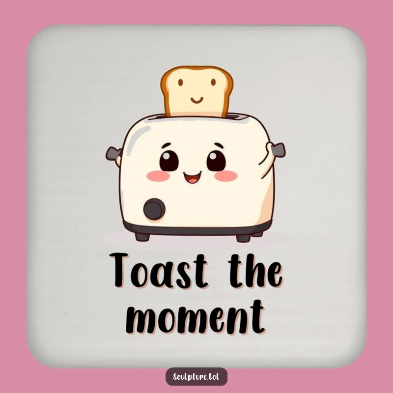 Funny Toaster Toast Coaster: Breakfast Drink Protector, Small Funny Gift