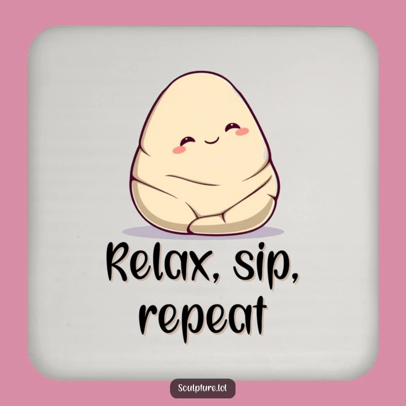 Funny Smooth Stone Coaster: Protect Surfaces Smoothly, Great Funny Gift