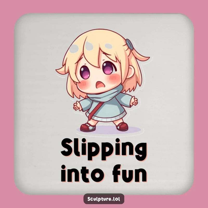 Funny Surprised Resin Character Coaster - Protect Surfaces with Humor, Gift