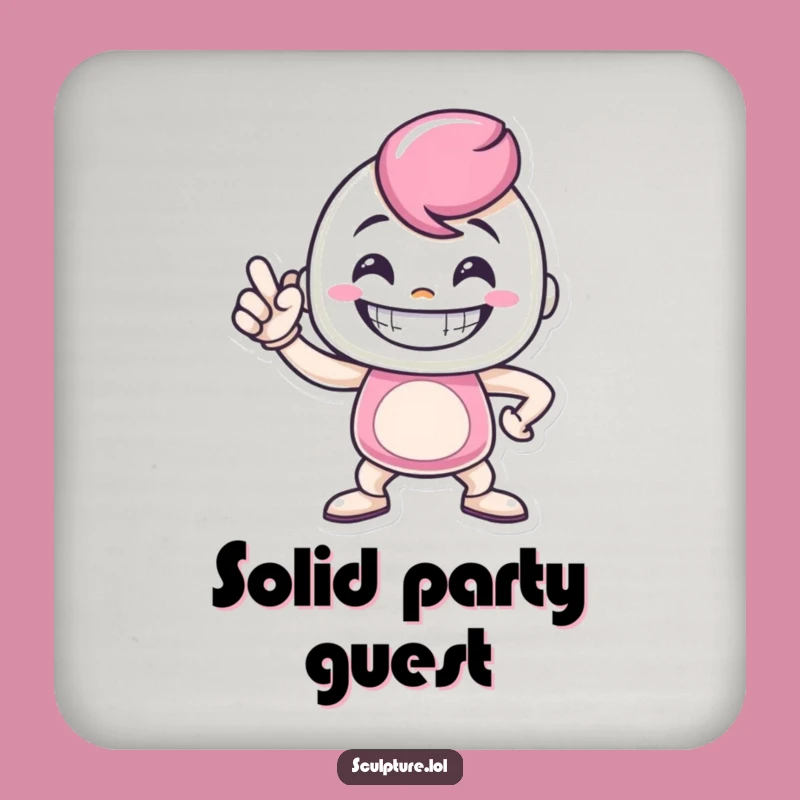 Funny Metal Casting Coaster: Proud Pose Protection, Great Funny Gift