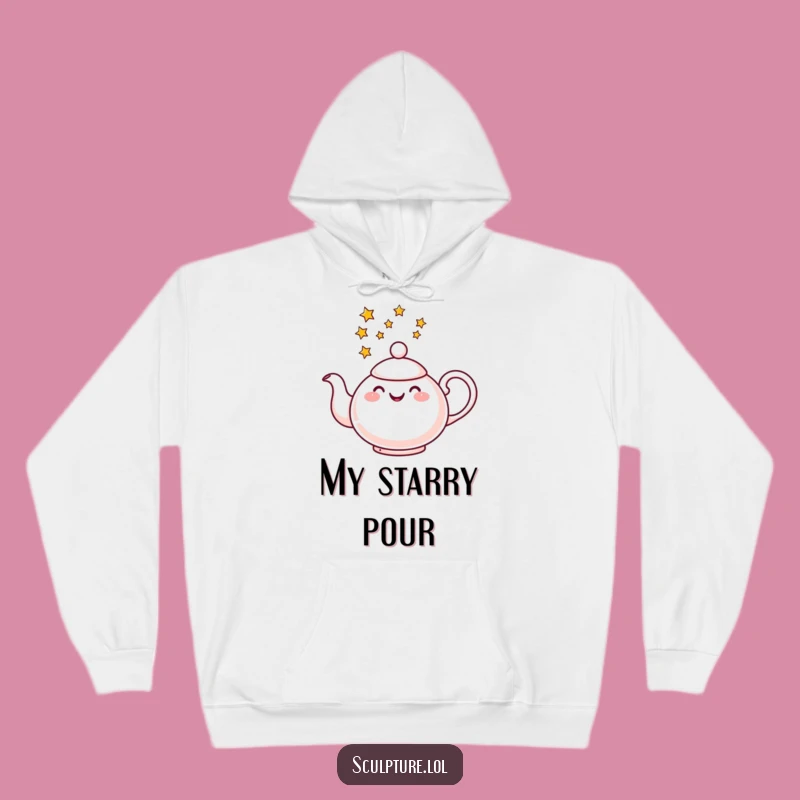 Cozy Funny Teapot Star Hoodie - Warmth & Whimsy Included