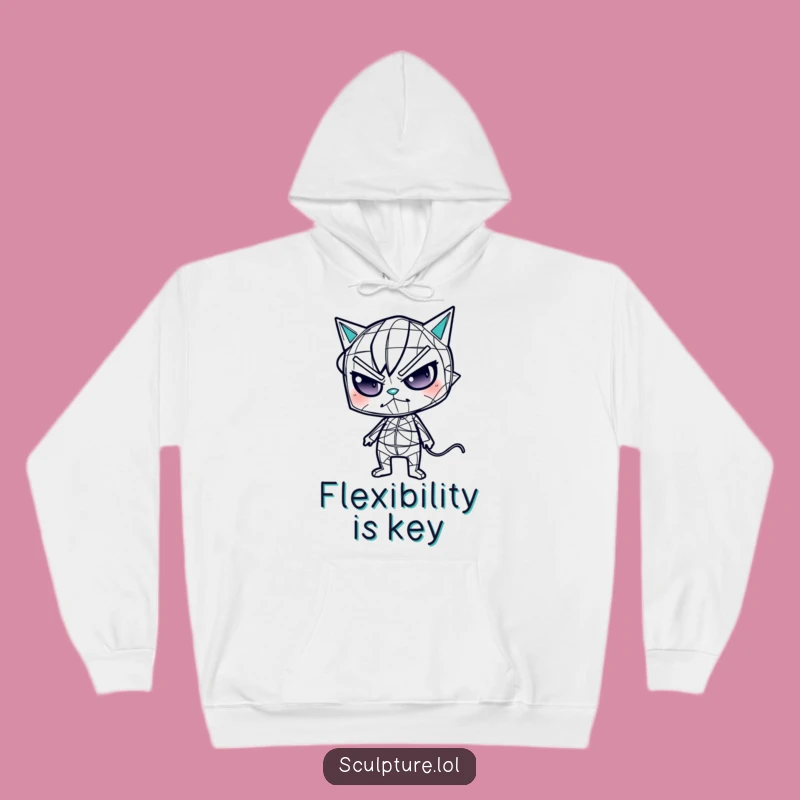 Cozy Funny Wireframe Hoodie: Embrace Oddity with This Warm, Humorous Gift