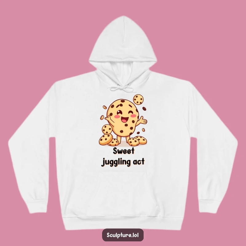 Funny Cookie Juggling Hoodie: Cozy Comfort for Sweet Souls!