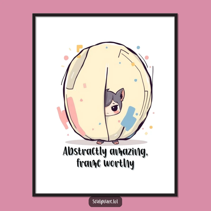 Funny Free Printable Wall Art: Mischievous Character Art Downloadable Home Decor Gift