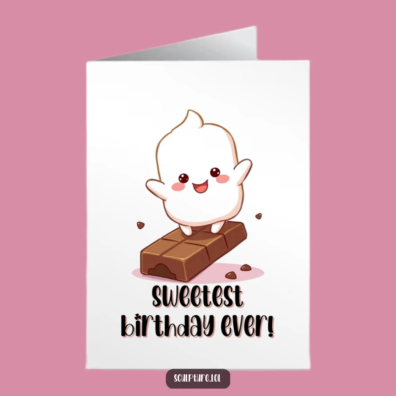 Free Printable Marshmallow Birthday Card: Sweet Downloadable Gift for a Fun Day