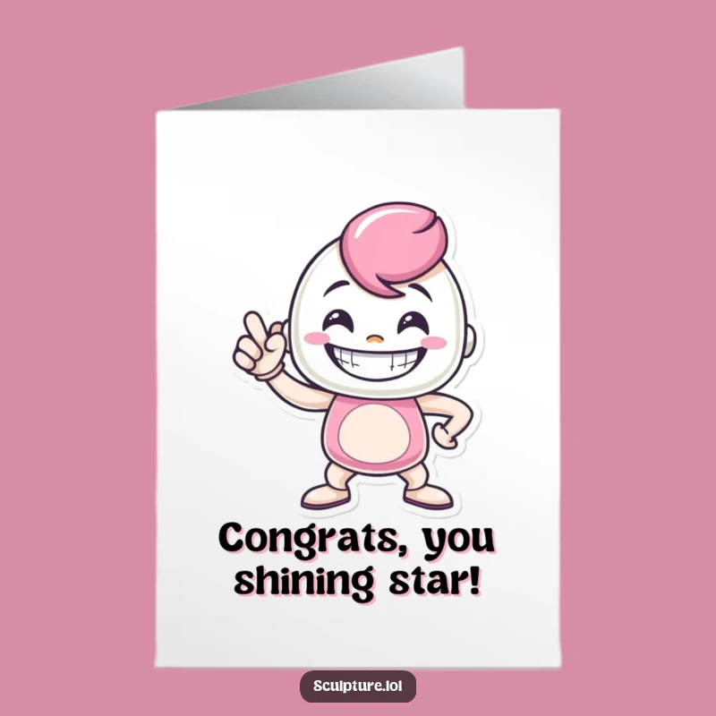 Free Printable Metal Congrats Card: Funny Proud Achievement Downloadable Gift