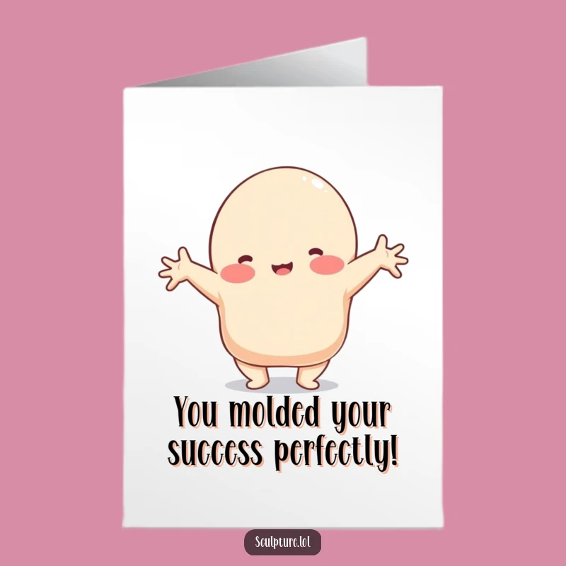 Free Printable Congrats Card: Blob Stretching Gift