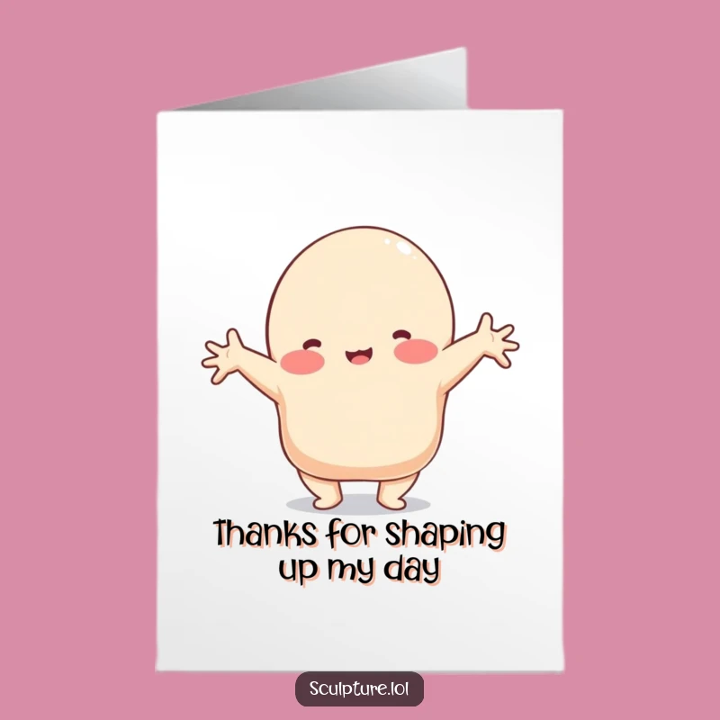 Free Printable Thank You Card: Blob Stretching Gift