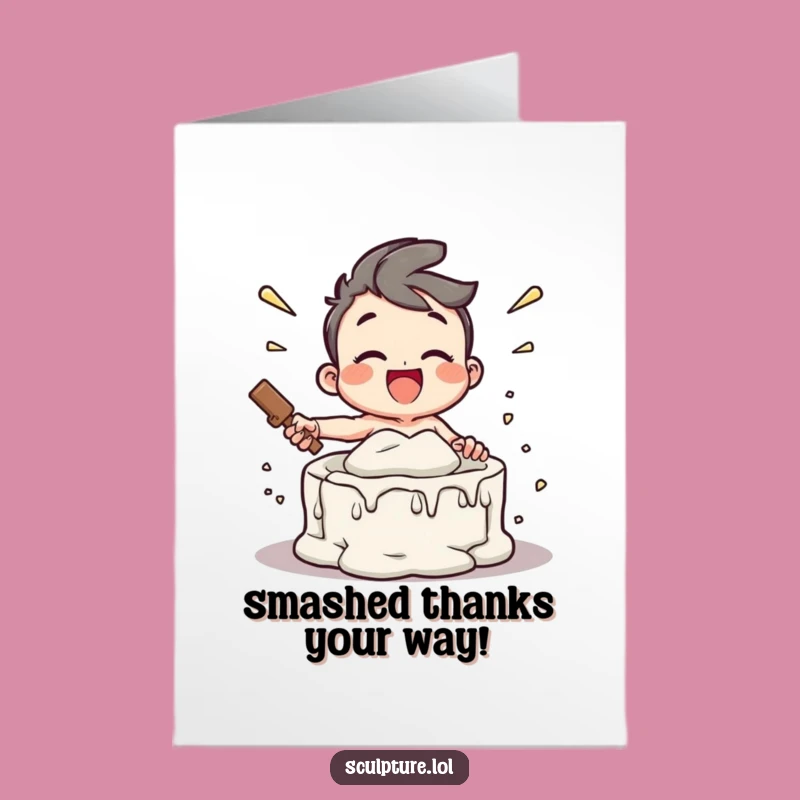 Free Printable Thank You Card: Joyful Smashing Mold Funny Downloadable Gift
