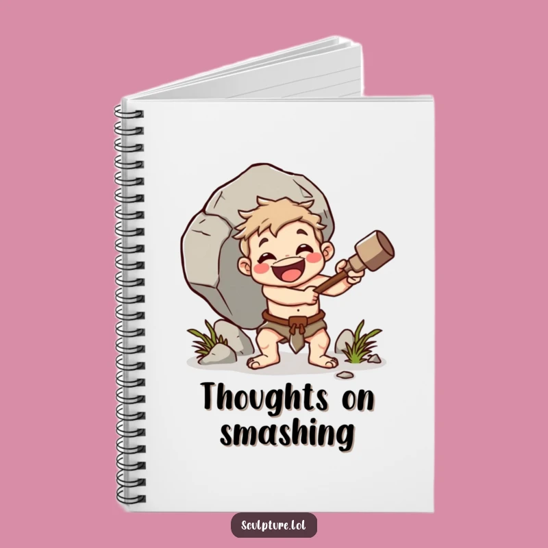 Funny Caveman Boulder Whacker Notebook: Jot Down Primal Ideas Gift