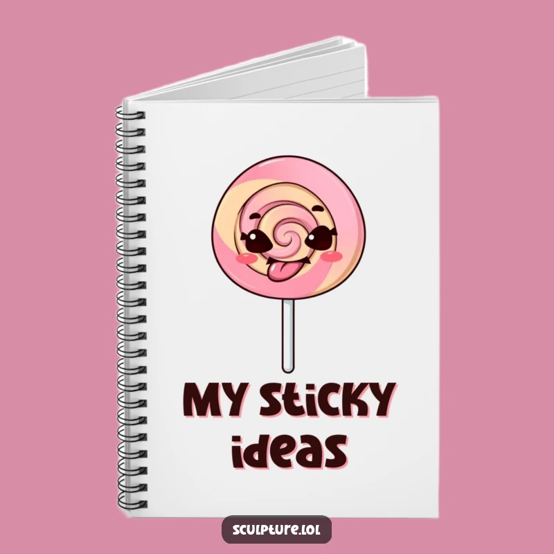 Funny Lollipop Notebook - Mischievous Tongue Out Journal for Sassy Ideas