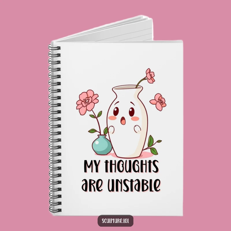 Funny Surprised Vase Notebook: Jot Down Ideas with This Comical Ceramic Art Journal