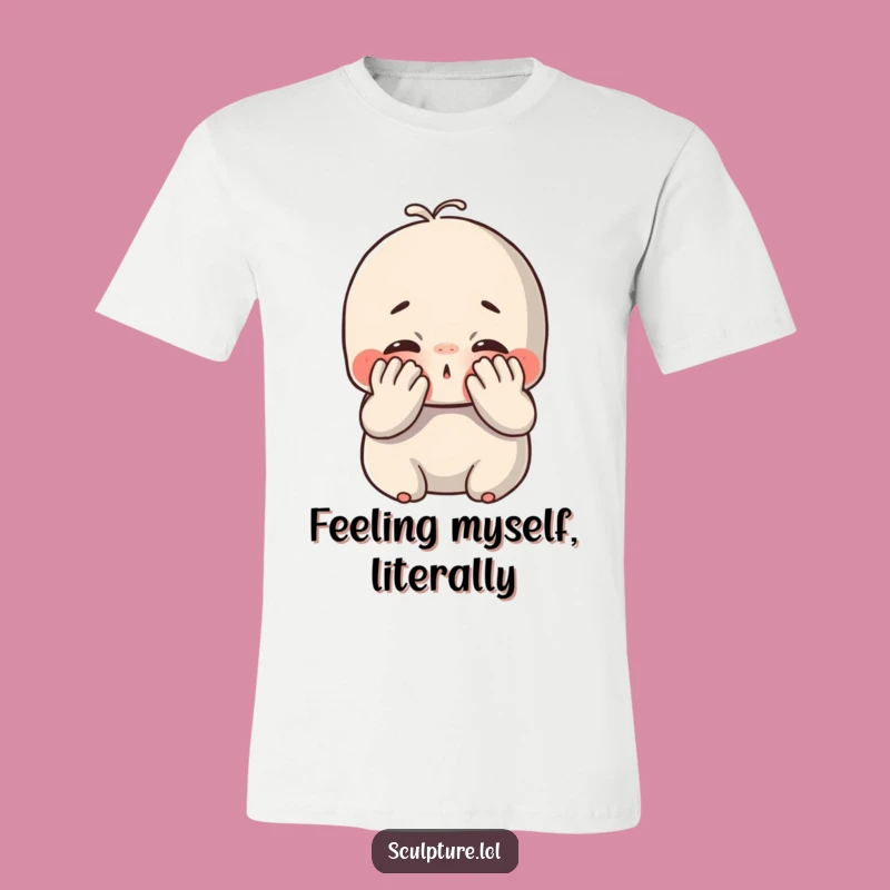Funny Chubby Clay T-Shirt: Joyful Face Smush, Great Funny Gift for Food Lovers