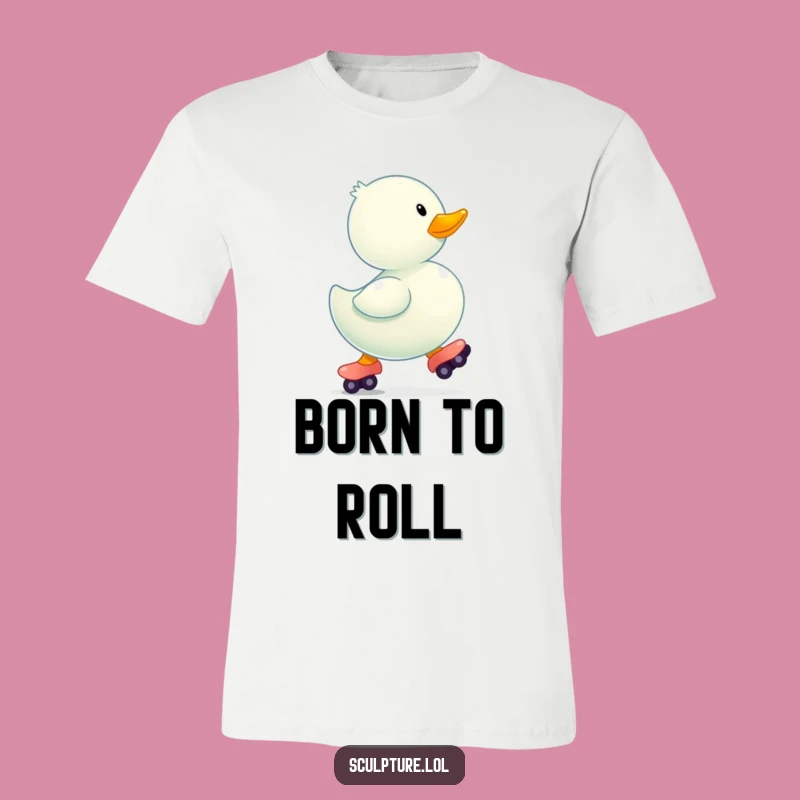 Funny Rubber Ducky Skates T-Shirt: Bouncing Toy Fun, Ideal Funny Gift