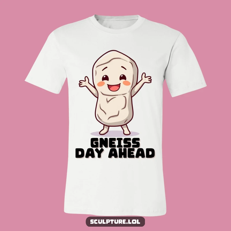 Funny Stone Figure T-Shirt: Dancing Character, Comfortable Tee