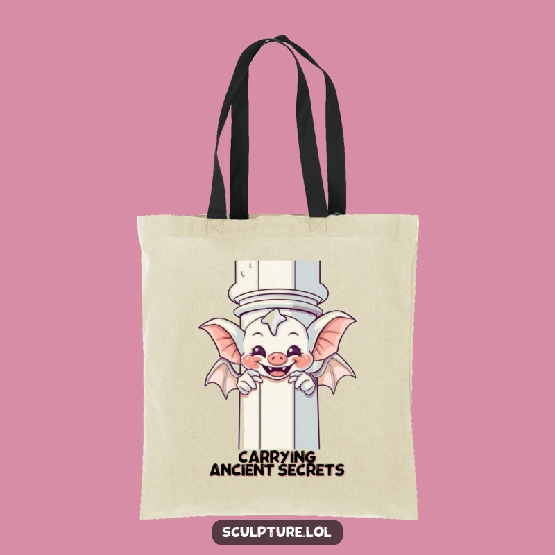 Funny Giggling Gargoyle Peek-a-Boo Tote Bag - Carry Your Gothic Fun