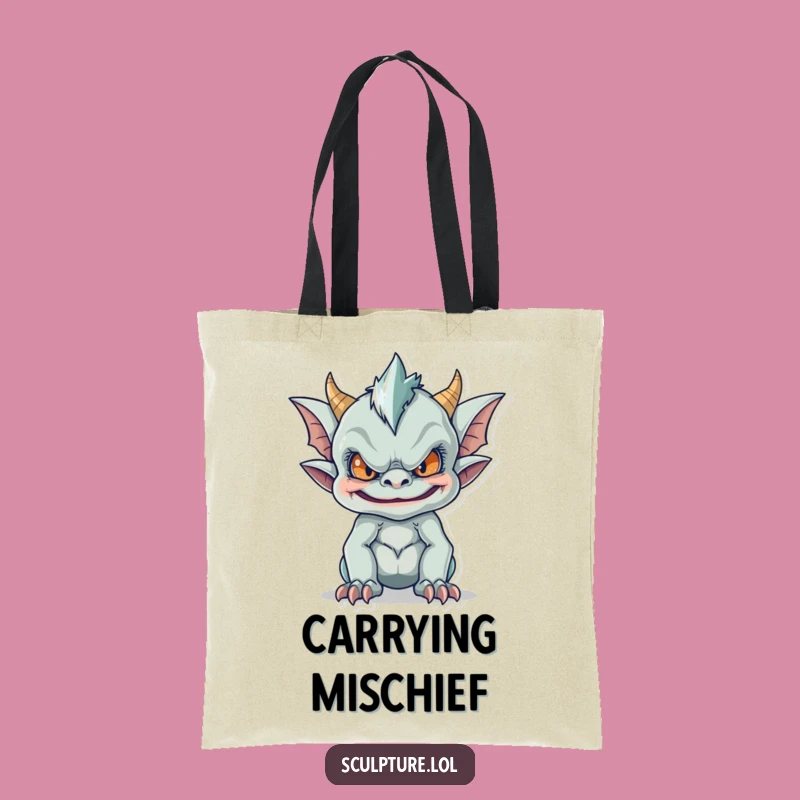 Funny Gargoyle Tote Bag: Carry Mischief with Style