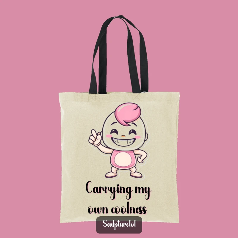 Funny Metal Casting Tote: Proud Pose Power Bag, Ideal Funny Gift