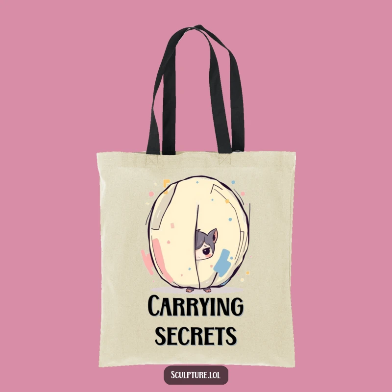 Funny Tote Bag - Artful Mischief with Character Design